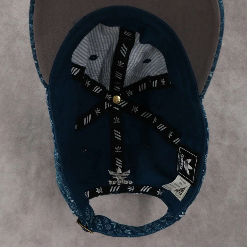 Adidas Blue Logo Golf Cloth Strap Athletic Performance Buckle Baseball‎ Cap Hat